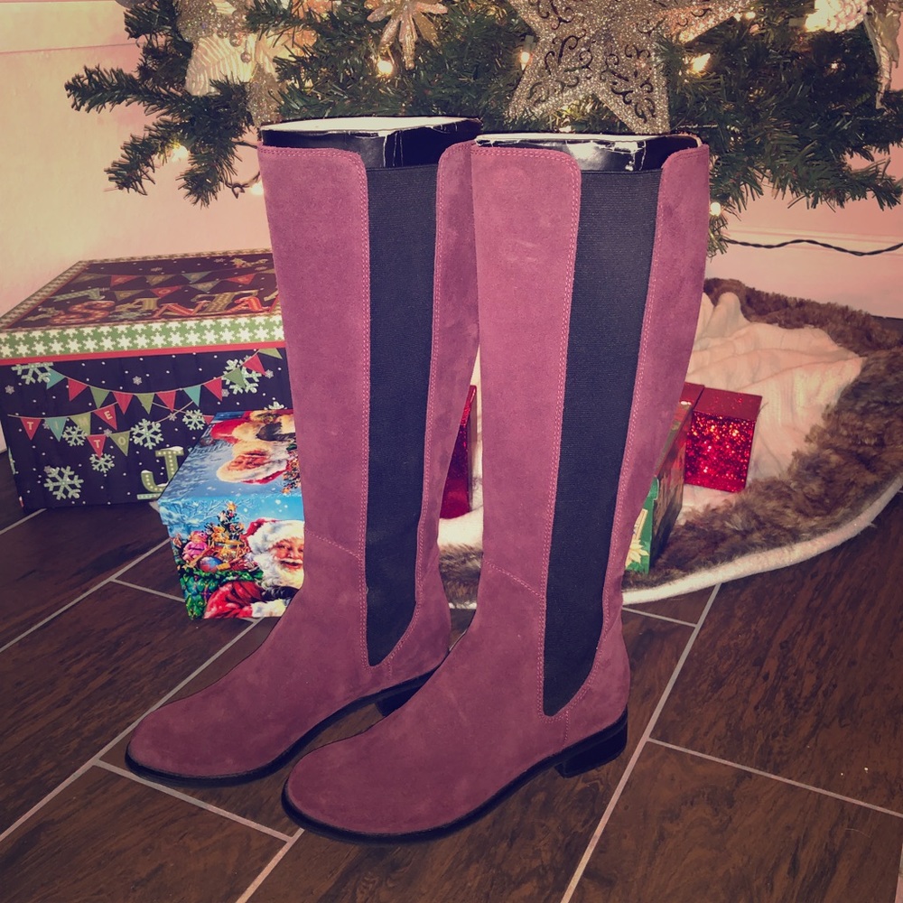 Cole Haan Suede Riding Boots